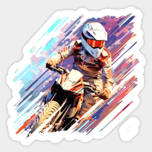 Moto Racing Fast Speed Competition Abstract Sticker